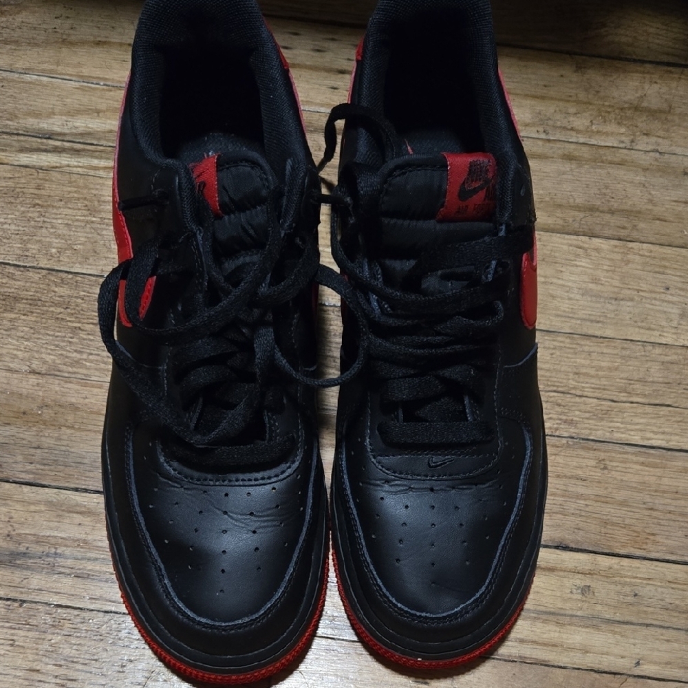 Nike Black and Red Sneakers